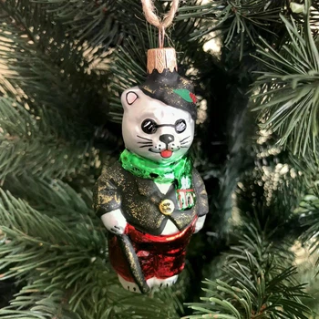 Стеклянная игрушка "Кот Базилио"