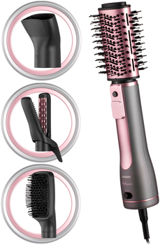 Фен-стайлер ARDESTO HD-CR300PT Brush Pink Touch (5 насадок, 2 скор., 2 темп.)