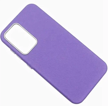 Шкіряний чохол Leather Case Metal Buttons для Samsung Galaxy S24/ S25 Light Purple 72136