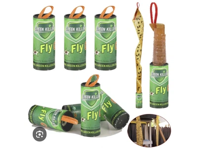 Липучка для мух Липкая лента, ловушка для насекомых, мухоловка Green Killer