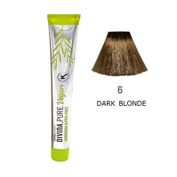 Фарба для волосся Vegan Divina.Pure натуральний Eva Professional 6 dark blonde (темно-русий натуральний) 1210006