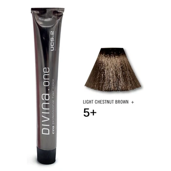 Фарба для волосся Divina.Оne натуральний+ Eva Professional 5+ intense dark blonde (темний шатен для сивини) 0128005P