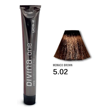Фарба для волосся Divina.Оne холодний коричневий Eva Professional 5.02 havana brown (світлий шатен холодний коричневий) 01280502