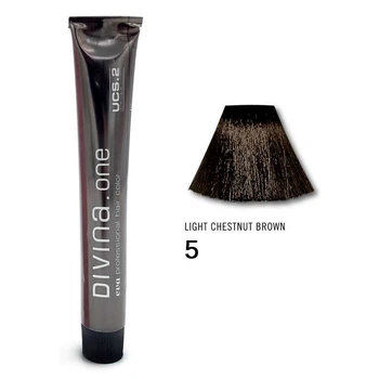 Фарба для волосся Divina.Оne натуральний Eva Professional 5 brown (світлий шатен) 01280005