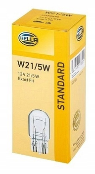 Zestaw żarówek samochodowych Hella Standard W21/5W 12 V 10 szt (8GD008893002)