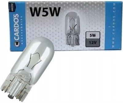 Zestaw żarówek samochodowych Cardos Accessories W5W 12 V 10 szt (K2 AOW5)
