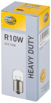 Zestaw żarówek samochodowych Hella Heavy Duty R10W 10 W 24 V 10 szt (8GA002071251)