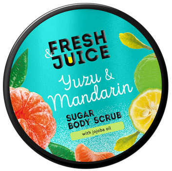 Цукровий скраб для тіла Fresh Juice Yuzu & Mandarin 200 мл (4823015946202)