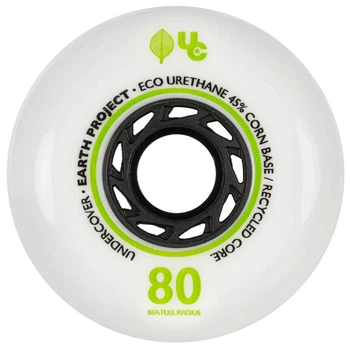 Колеса для роликів Undercover Earth 80мм 88A білі 4 шт (406231)