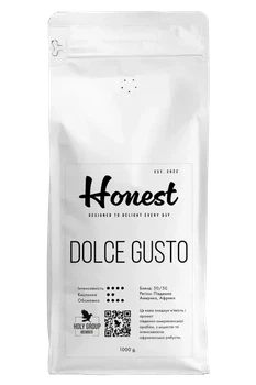 Кофе натуральный жареный в зернах ТМ Honest - Dolce Gusto