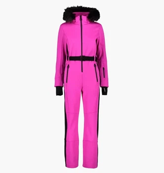 Комбинезон CMP Suit Zip Hood Softshell Pink 34W4456F-B818 40