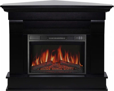 Каминокомплект угловой ArtiFlame Albion Corner с эффектом пламени, обогревом и звуком горения огня Венге