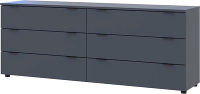 Комод Doros Рон 9 160х38х62 см 6 шухляд Графіт (41516176)
