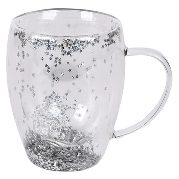 Чашка з подвійною стінкою "Glitter" 350мл Home R99934