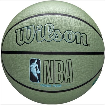 Баскетбольный мяч Wilson NBA Forge Plus Eco Green, размер 7, синтетическая кожа, стабильный отскок, длительное удержание воздуха, эко-производство(OB_4637EA3D963D)