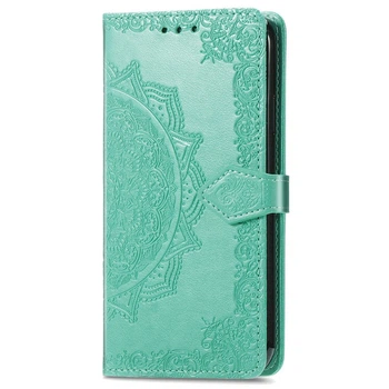 Чехол Vintage для Motorola Moto G05 книжка кожа PU с визитницей бирюзовый