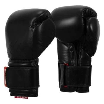 Боксерські рукавиці TITLE Boxing Ko-Vert Black 12 oz (KOVBG 12 oz BK)