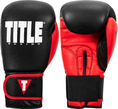 Боксерские перчатки TITLE Boxing Dynamic Strike Black/Red 16 oz (XDBG 16 BK/RD)