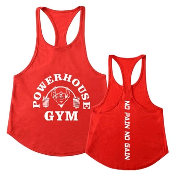 Майка мужская для тренировок Powerhouse Gym No Pain No Gain красная M