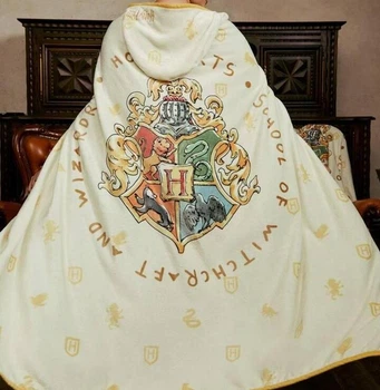 Плед з капюшоном SHEIN герб Гоґвортс Гаррі Поттер Hogwarts Harry Potter 130x150см 210