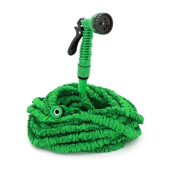 Садовый шланг KY-450G 15-45м Green с распылителем и насадкой на кран Box