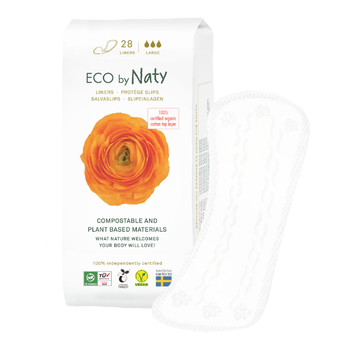 Органические ежедневные прокладки Eco by Naty Large 28 шт
