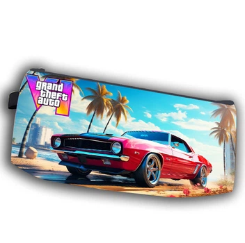 Пенал школьный GTA 6 ГТА 6 Grand Theft Auto VI двухсторонний 22х11 см (pn_0209)