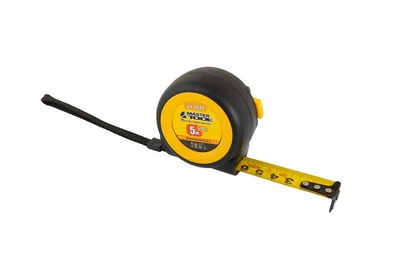 Рулетка MASTERTOOL 5 м 19 мм с магнитами автоматический фиксатор покрытие TPR храповой механизм 61-0519