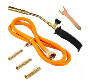 Пальник ручний газоповітряний MASTERTOOL з насадками Ø 13/14/17 мм 370 мм 157 г/год 2200 Вт 1300°C 44-5056