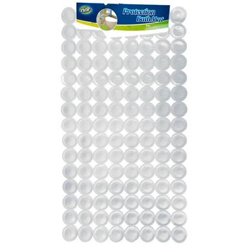 Коврик противоскользящий Protection Bath Mat "Bubble" 38 х 68 см (WW00588) Белый