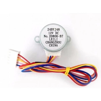 Двигун 24BYJ48 кроковий, тяги шторок кондиціонера 12V DC