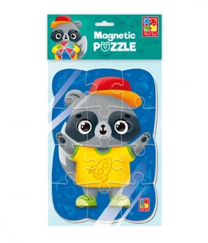 Пазлы Vladi Toys мягкие магнитные А5 Малыш сможет "Енот" 12 деталей (VT3205-91)