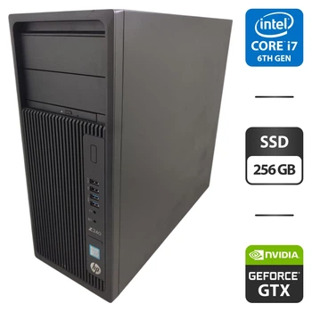 Рабочая станция HP Z240 Workstation Tower / Intel Core i7-6700K (4 (8) ядра по 4.0 - 4.2 GHz) / 16 GB DDR4 / 256 GB SSD / nVidia GeForce GTX 1650 Super, 4 GB GDDR6, 128-bit / DVD-ROM б/у