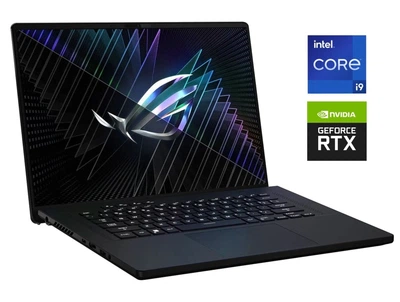 Ігровий ноутбук Б-клас Asus ROG Zephyrus M16 GU604VI / 16" (2560x1600) IPS / Intel Core i9-13900H (14 (20) ядер по 2.6 - 5.4 GHz) / 16 GB DDR5 / 1000 GB SSD NVMe / GeForce RTX 4070, 8 GB GDDR6, 128-bit / WebCam б/в