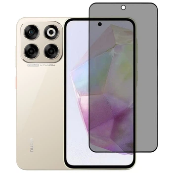 Защитное стекло Fiji Privacy для Nubia V70 антишпион Anti-Dust полная проклейка черный