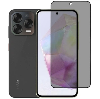Захисне скло Fiji Privacy для Nubia V70 Design антишпигун Anti-Dust повне проклеювання чорний