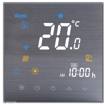 Програмований терморегулятор In-Therm PWT 003 Wi-Fi Steel White з вбудованим модулем віддаленого Wi-Fi управління