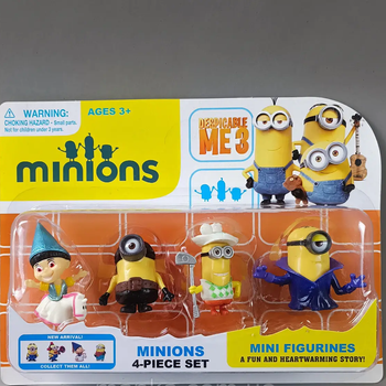 Фігурки Міньйони 4 герої Minions Набір для дітей