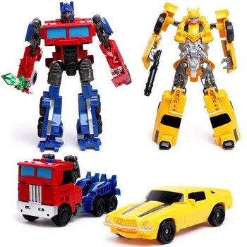 Трансформеры Автоботы Оптимус Прайм и Бамблби Transformers 18 см.