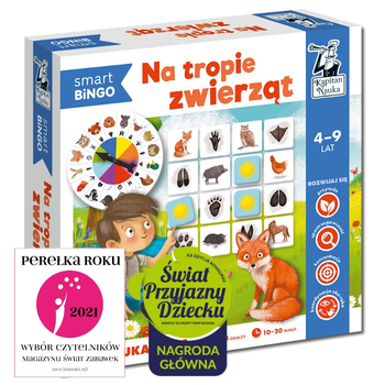 Настільна гра Kapitan Nauka Edgard Smart Bingo: на слідах тварин (5903699821534)