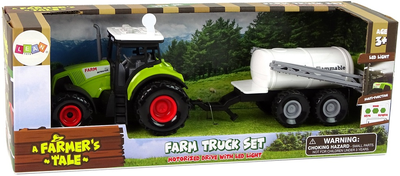 Zabawka LEAN Toys Farma Traktor z przyczepką 15218 (5905515356039)