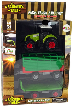 Zabawka LEAN Toys Farma Traktor z przyczepką 15222 (5905515356077)