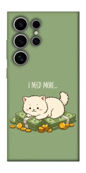 TPU чохол Demsky Money kitten для Samsung Galaxy S25 Ultra