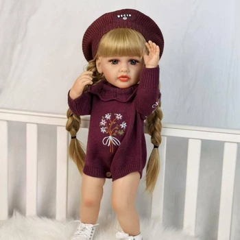 Реалистичная кукла Реборн BZ Doll Николь 55 см. Зовёт маму, выдаёт звуки. Reborn с сертификатом качества