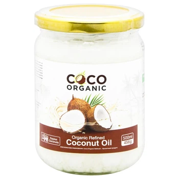 Масло кокосовое Coco Organic Coconut Oil Refined рафинированное 500 мл
