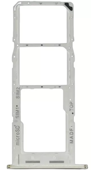 Держатель Sim-карты и карты памяти Samsung M146 Galaxy M14 серебристый Silver на две Sim-карты High Copy