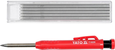 Ołówek automatyczny stolarski YATO ze zmiennymi wkładami HB 150 mm + 7 wkładów (YT-69290)