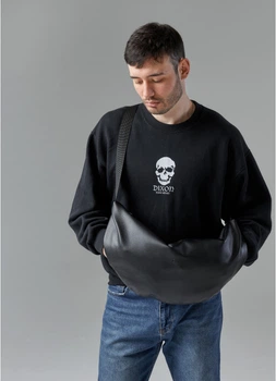 Мужская сумка Хобо SAMBAG Черный (719058428)