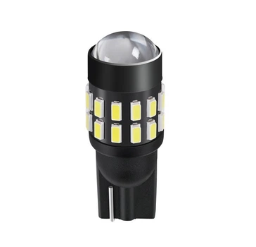 Светодиодная LED-лампа AutoLight T10 W5W 12-24V с линзой