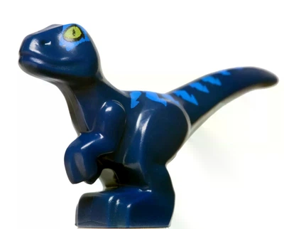 Конструктор маленький динозавр дитинча велоцираптор синій Jurassic World бебі раптор Baby Raptor Velociraptor